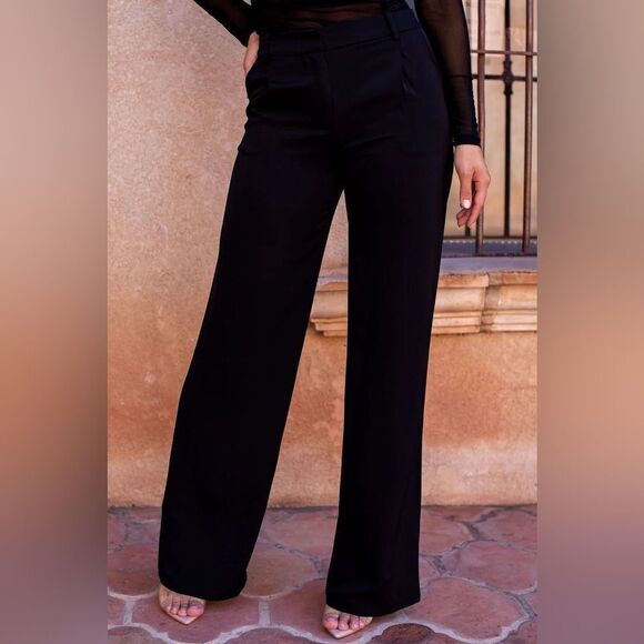 Priceless "Good Feeling" High Rise Straight Leg Black Pants Size Medium NEW - Picture 7 of 15